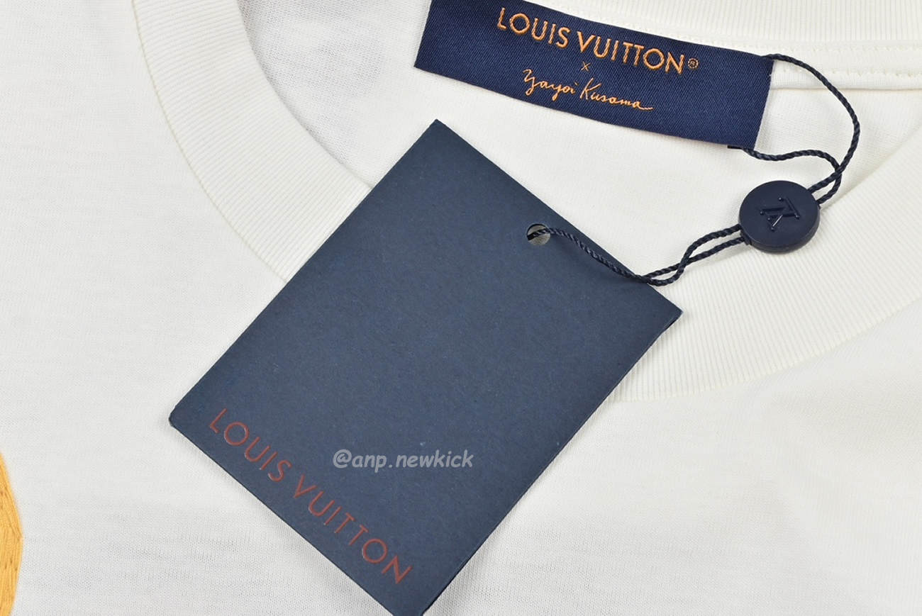 Louis Vuitton Sun Fish Barb Embroidered Couple Short Sleeved T Shirt (2) - newkick.org
